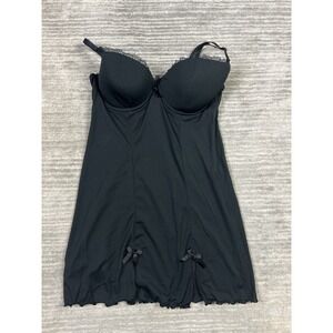 Smart & Sexy Sleepwear Babydoll Cami Womens 36D Black Underwire